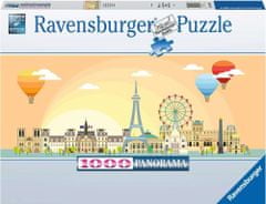 Ravensburger Panoráma puzzle Egy nap Párizsban 1000 darab