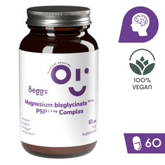 Beggs Magnézium bisglicinát 380 mg + P5P COMPLEX 1,4 mg (60 kapszula)