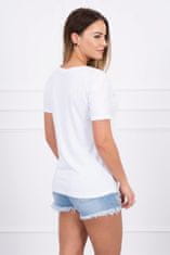 Kesi Nyomtatott női póló Flonloie fehér Universal