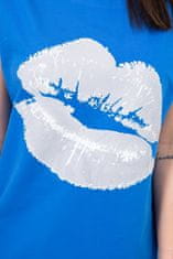Kesi Nyomtatott női póló Into búzavirág kék Universal