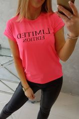 Kesi Nyomtatott női póló Denzel neon rózsaszín-fekete Universal