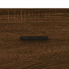 Greatstore barna tölgy színű szerelt fa tálalószekrény 69,5 x 34 x 90 cm