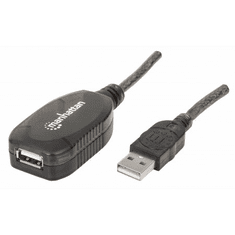 Manhattan USB 2.0 aktív hosszabító kábel 20m (150958) (150958)