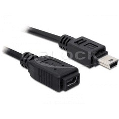 DELOCK DL82667 USB 2.0 mini-B hosszabbító kábel apa-anya 1 m (DL82667)