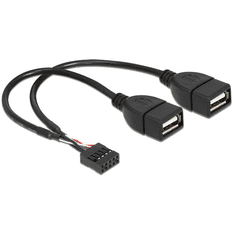 DELOCK 83292 USB 2.0 type-A 2 x female --> pin header kábel 20 cm (83292)