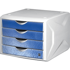 Helit "Chameleon" műanyag irattároló fehér-kék (INH6129634 / H6129634) (H6129634)