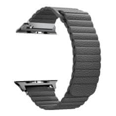 BStrap Leather Loop szíj Apple Watch 42/44/45mm, Gray