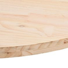 shumee tömör fenyőfa ovális asztallap 60 x 30 x 2,5 cm
