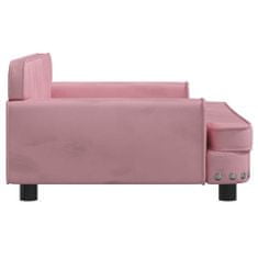 Vidaxl rózsaszín bársony gyerek kanapé 90 x 53 x 30 cm 3196282