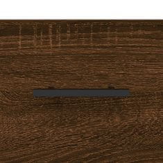 Greatstore barna tölgy színű szerelt fa tálalószekrény 34,5 x 34 x 90 cm
