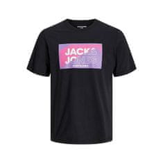 Jack&Jones Férfi póló JCOLOGAN Standard Fit 12242492 black (Méret M)