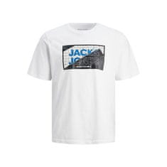 Jack&Jones Férfi póló JCOLOGAN Standard Fit 12242492 white (Méret M)
