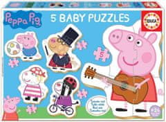 Trefl Puzzle Baby Peppa Pig 2, 5in1 (3-5 darab)