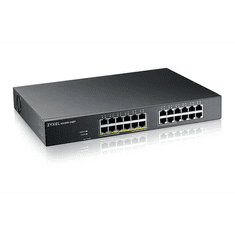 Zyxel GS1915-24EP Vezérelt L2 Gigabit Ethernet (10/100/1000) Ethernet-áramellátás (PoE) támogatása 1U Fekete (GS1915-24EP-EU0101F)