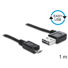 DELOCK 83382 USB 2.0 -A apa hajlított > USB 2.0 micro-B apa kábel 1 m (83382)