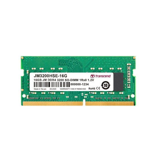 Transcend 16GB 3200MHz DDR4 Notebook RAM JetRam CL22 (JM3200HSE-16G) (JM3200HSE-16G)