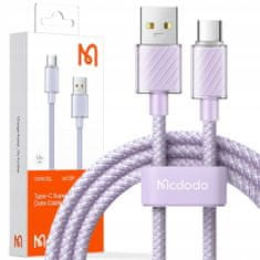 Mcdodo USB-C kábel, Erőteljes, Szupergyors, Mcdodo, 100W, 1.2M, lila CA-3652