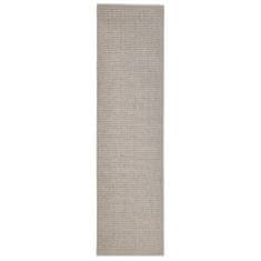 shumee homokszínű szizálszőnyeg kaparófához 80 x 300 cm
