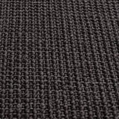 shumee fekete szizálszőnyeg kaparófához 80 x 200 cm
