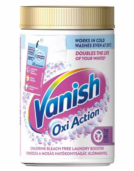 Vanish Oxi Action folt eltávolító és fehérítő por 625 g