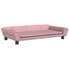Vidaxl rózsaszín bársony gyerek kanapé 100 x 50 x 26 cm 3196396
