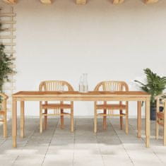 Greatstore tömör tíkfa kerti étkezőasztal 200 x 90 x 75 cm