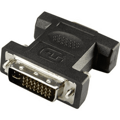 Renkforce DVI - VGA átalakító adapter, 1x DVI dugó 24+5 pól. - 1x VGA aljzat, fekete, (RF-4212222)