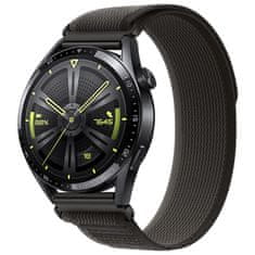 BStrap Velcro Nylon szíj Samsung Galaxy Watch 3 41mm, black