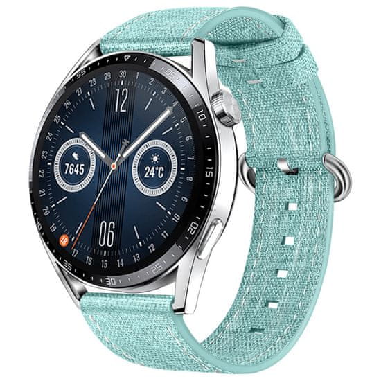 BStrap Denim szíj Huawei Watch GT/GT2 46mm, light green