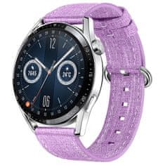 BStrap Denim szíj Huawei Watch GT 42mm, purple