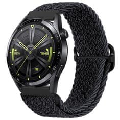 BStrap Braid Nylon szíj Samsung Galaxy Watch 3 41mm, black