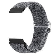 BStrap Braid Nylon szíj Huawei Watch GT/GT2 46mm, gray black