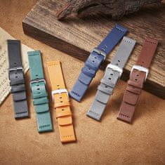 BStrap Fine Leather szíj Samsung Galaxy Watch 42mm, blue
