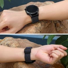 BStrap Braid Nylon szíj Xiaomi Watch S1 Active, gray black