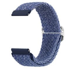 BStrap Braid Nylon szíj Huawei Watch GT2 42mm, blue white