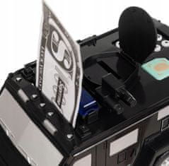 Kruzzel ISO 14369 Gyermek autópénztárgép pénz tárolására jelszó és ujjlenyomat használatával
