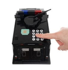 Kruzzel ISO 14369 Gyermek autópénztárgép pénz tárolására jelszó és ujjlenyomat használatával