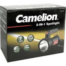 Camelion N/A Munkalámpa Elemekről üzemeltetett 30200055 S32 2in1 Spotlight 3 W 230 lm (30200055)