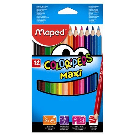 Maped "Color`Peps Maxi" színes ceruza készlet 12db (IMA834010) (834010)