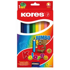 KORES "Jumbo" színes ceruza készlet 12db (IK100712) (100712/93512)