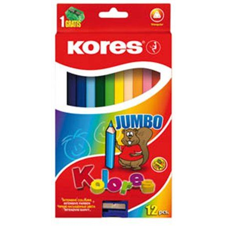 KORES "Jumbo" színes ceruza készlet 12db (IK100712) (100712/93512)