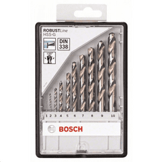 BOSCH 2607010535 10 részes Robust Line HSS-G fémfúró készlet (2607010535)