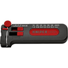 Knipex 12 80 100 SB vékony vezeték és huzal csupaszoló, blankoló kés, drótvágóval 0.3-tól 1 mm-ig (12 80 100 SB)