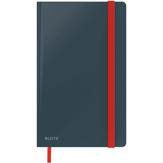 LEITZ Cosy Soft Touch keményfedeles A5 jegyzetfüzet kockás, bársony szürke (44540089) (l44540089)