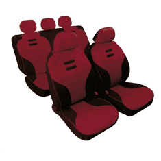 LAMPA Kynox üléshuzat szett fekete-piros (54901) (54901)
