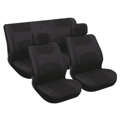 CarPoint 6 részes ülésvédő szett, fekete (370310051) (370310051)