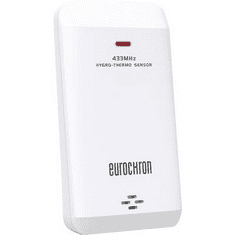 Eurochron EC-3521224 Hőmérséklet-/légnedvesség érzékelő 433 Mhz rádiójel (EC-3521224)