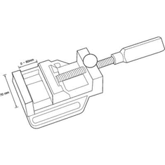 Toolcraft Satu SRS-142 Pofa szélesség: 70 mm Szorítási szélesség (max.): 60 mm (TO-4988661)
