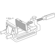 Toolcraft Satu SRS-143 Pofa szélesség: 100 mm Szorítási szélesség (max.): 90 mm (TO-4988658)