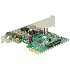 DELOCK 2x USB 3.0 bővítő kártya PCI-E (89391) (89391)
